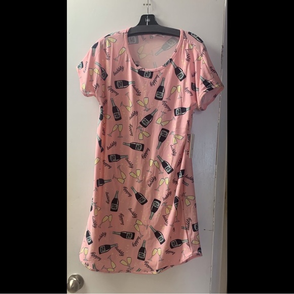 Printed Night Shirt - Picture 2 of 4